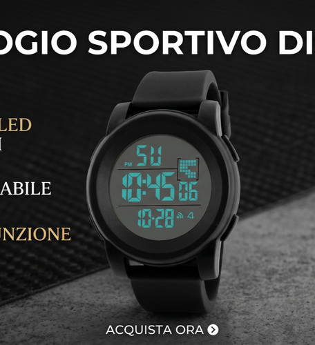 Orologio sportivo digitale - sportivo,