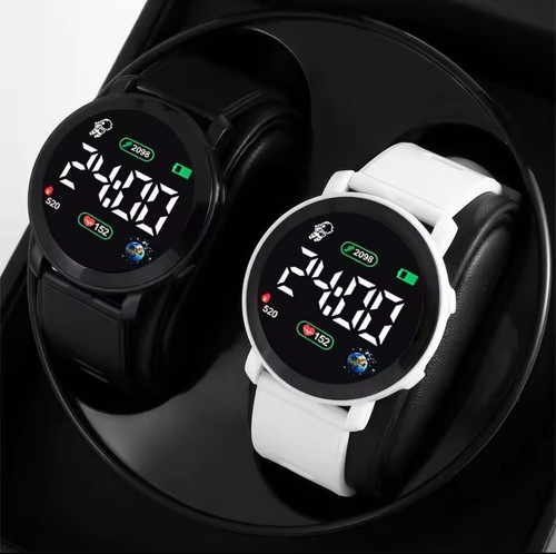 Coppia orologi led - orologi, black